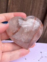 Load image into Gallery viewer, Large fire quartz crystal heart carving
