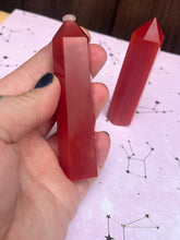 Load image into Gallery viewer, Red cats eye crystal tower
