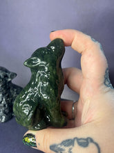 Load image into Gallery viewer, Crystal wolf/dog carvings

