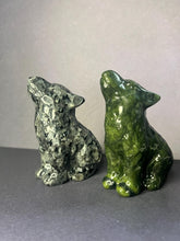 Load image into Gallery viewer, Crystal wolf/dog carvings
