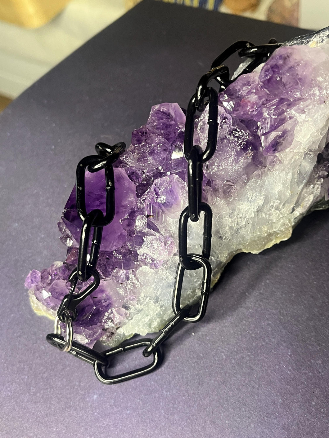 Stainless steel chunky punk chain choker necklace - The MoonPunkMagick Collection