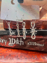 Load image into Gallery viewer, Stainless steel barbed wire hypoallergenic hoop earrings - The MoonPunkMagick Collection
