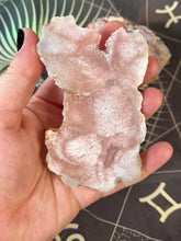 Load image into Gallery viewer, Pink amethyst Flower agate crystal slices

