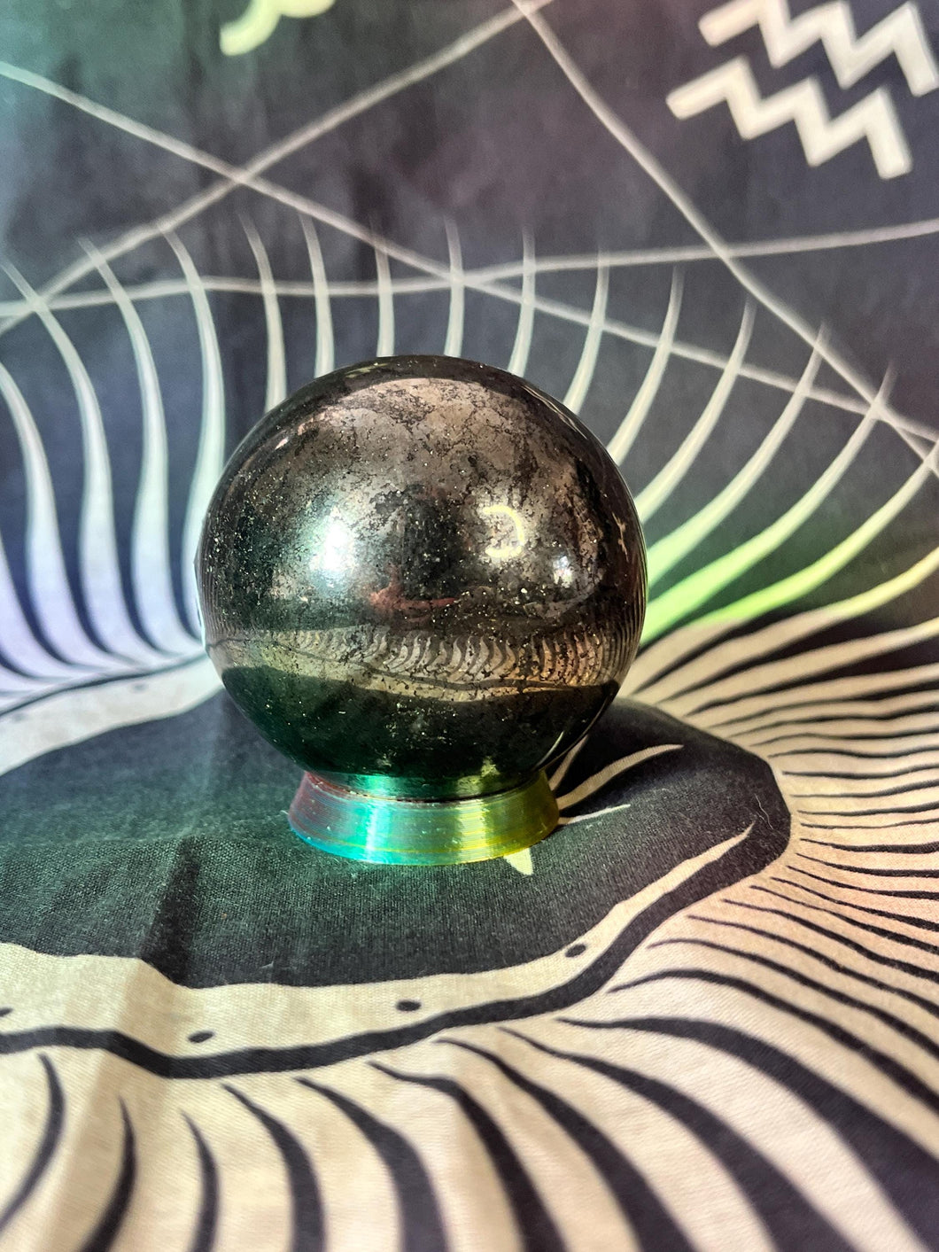 Pyrite crystal sphere