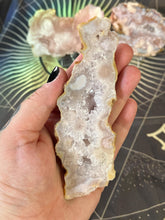Load image into Gallery viewer, Pink amethyst Flower agate crystal slices
