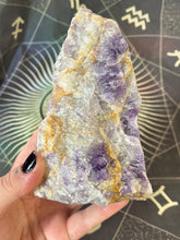 Load image into Gallery viewer, Raw amethyst cut base crystal specimen
