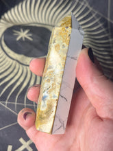 Load image into Gallery viewer, Ocean jasper white jasper half and half crystal tower
