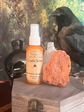 Load image into Gallery viewer, Crystal infused witchcraft ritual spray - Wake up and Uplifting Carnelian - MoonChild Magick Apothecary
