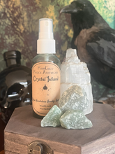 Load image into Gallery viewer, Crystal infused witchcraft ritual spray - Riches and Manifesting Green Aventurine - MoonChild Magick Apothecary
