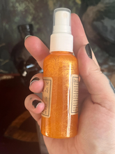 Load image into Gallery viewer, Crystal infused witchcraft ritual spray - Wake up and Uplifting Carnelian - MoonChild Magick Apothecary
