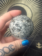 Load image into Gallery viewer, UV reactive yooperlite crystal sphere

