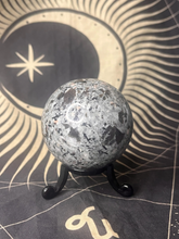 Load image into Gallery viewer, UV reactive yooperlite crystal sphere
