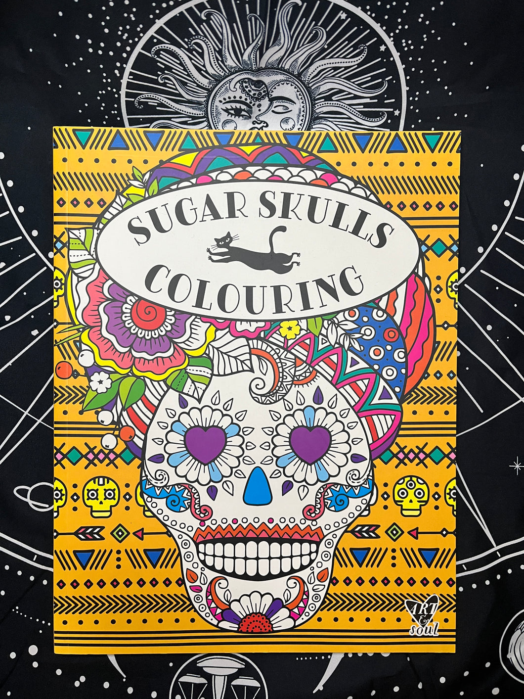 Sugar skull colouring book